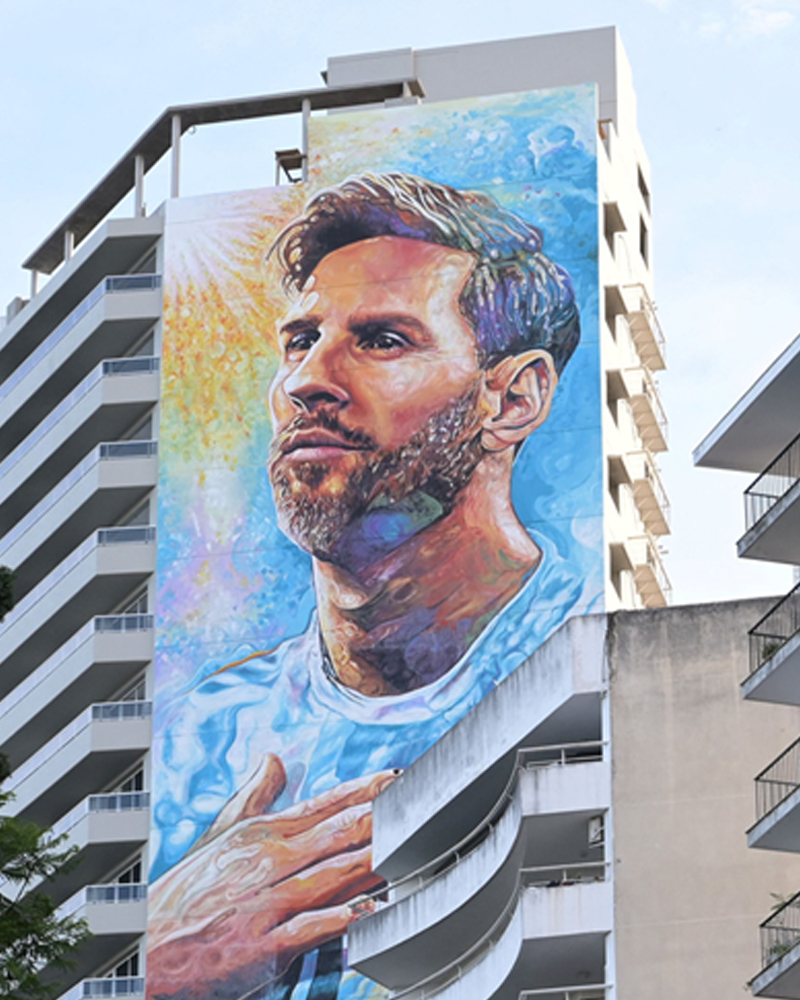 Messi embanderado